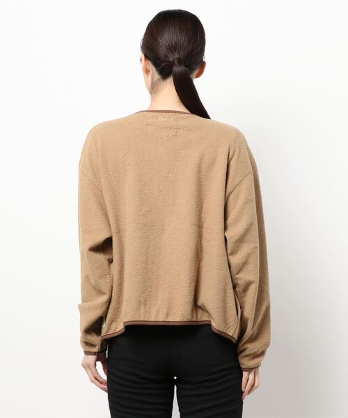 roial（ロイアル）の「JACKET/ROIAL(ロイアル) ノーカラーフリース（その他アウター・レディース・ベージュ/オートミール・SMALL/MEDIUM）」の4枚目の写真