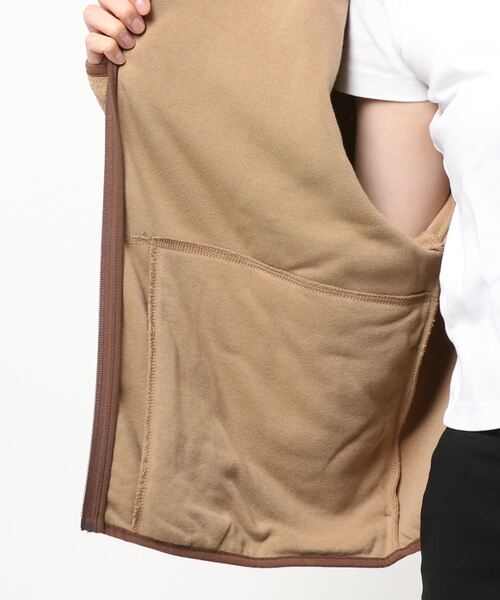 roial（ロイアル）の「JACKET/ROIAL(ロイアル) ノーカラーフリース（その他アウター・レディース・ベージュ/オートミール・SMALL/MEDIUM）」の5枚目の写真