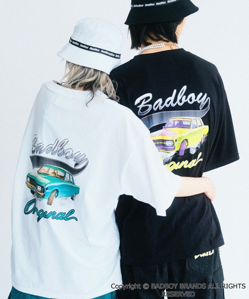 BAD BOY（バッドボーイ）の「∴WEGO/BAD BOYバッグプリント半袖Tシャツ（Tシャツ/カットソー・メンズ・ホワイト/ブラック・MEDIUM/LARGE）」の6枚目の写真