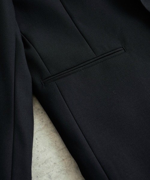 Lui's（ルイス）の「【オリジナルファブリック4×4セットアップシリーズ】 ロングジャケット（テーラードジャケット・メンズ・ブラック/ブロンズ・SMALL/MEDIUM）」の4枚目の写真