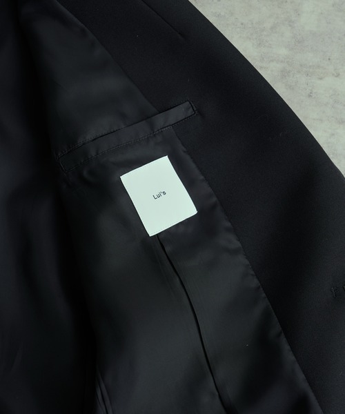 Lui's（ルイス）の「【オリジナルファブリック4×4セットアップシリーズ】 ロングジャケット（テーラードジャケット・メンズ・ブラック/ブロンズ・SMALL/MEDIUM）」の6枚目の写真