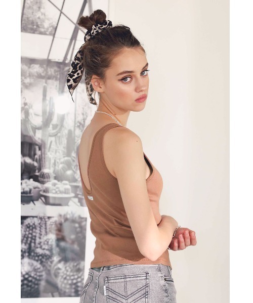 ALEXIA STAM（アリシアスタン）の「Padded Tank Top/パテッドタンクトップ（Tシャツ/カットソー・レディース・ラベンダー/レモンイエロー/テラコッタ・FREE）」の22枚目の写真