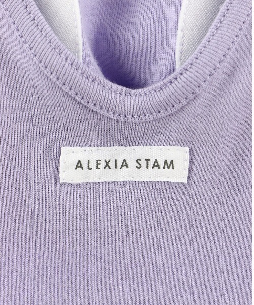 ALEXIA STAM（アリシアスタン）の「Padded Tank Top/パテッドタンクトップ（Tシャツ/カットソー・レディース・ラベンダー/レモンイエロー/テラコッタ・FREE）」の21枚目の写真