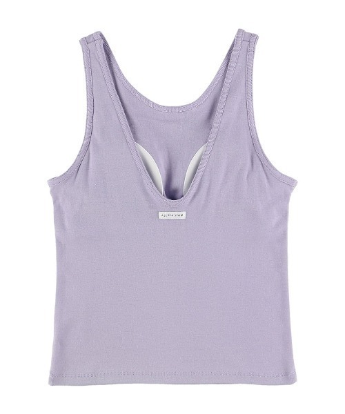 ALEXIA STAM（アリシアスタン）の「Padded Tank Top/パテッドタンクトップ（Tシャツ/カットソー・レディース・ラベンダー/レモンイエロー/テラコッタ・FREE）」の18枚目の写真