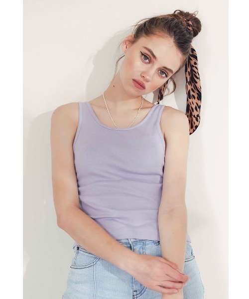 ALEXIA STAM（アリシアスタン）の「Padded Tank Top/パテッドタンクトップ（Tシャツ/カットソー・レディース・ラベンダー/レモンイエロー/テラコッタ・FREE）」の10枚目の写真