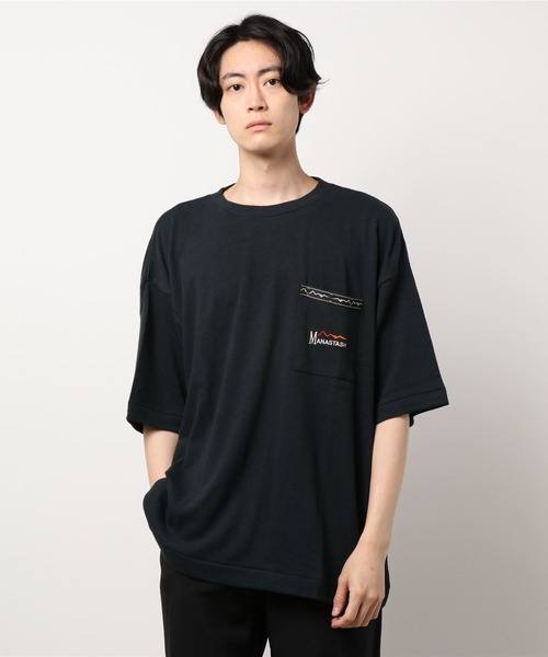 MANASTASH（マナスタッシュ）の「MANASTASH/マナスタッシュ　HEMP BOXY TEE（Tシャツ/カットソー・メンズ・ブラック/ブラウン/ナチュラル・MEDIUM/LARGE/X-LARGE）」の15枚目の写真
