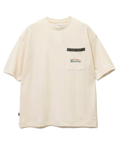 MANASTASH（マナスタッシュ）の「MANASTASH/マナスタッシュ　HEMP BOXY TEE（Tシャツ/カットソー・メンズ・ブラック/ブラウン/ナチュラル・MEDIUM/LARGE/X-LARGE）」の3枚目の写真