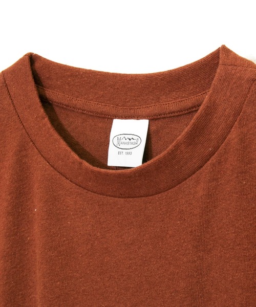 MANASTASH（マナスタッシュ）の「MANASTASH/マナスタッシュ　HEMP BOXY TEE（Tシャツ/カットソー・メンズ・ブラック/ブラウン/ナチュラル・MEDIUM/LARGE/X-LARGE）」の4枚目の写真