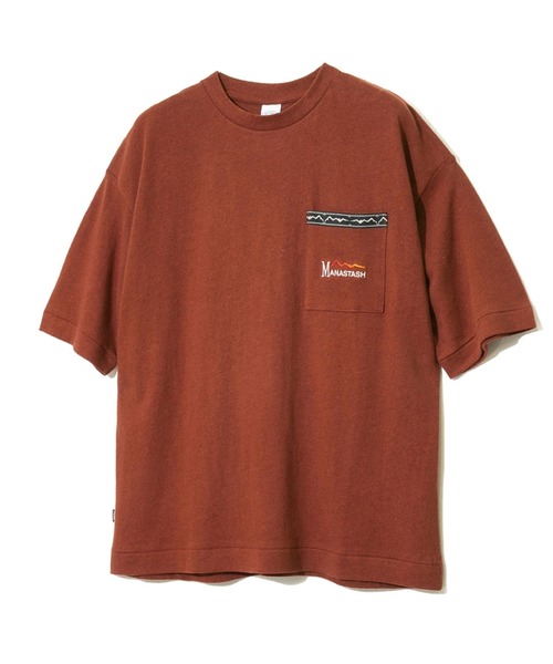 MANASTASH（マナスタッシュ）の「MANASTASH/マナスタッシュ　HEMP BOXY TEE（Tシャツ/カットソー・メンズ・ブラック/ブラウン/ナチュラル・MEDIUM/LARGE/X-LARGE）」の5枚目の写真