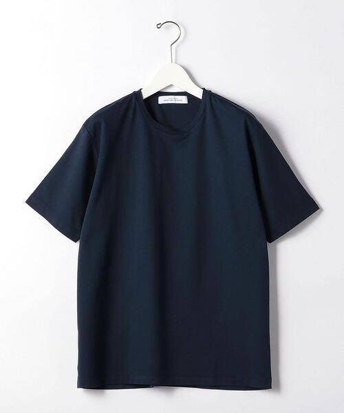 green label relaxing(グリーンレーベルリラクシング)の「<green label relaxing>COOLスムース クルーネック 半袖 Tシャツ -接触冷感-(Tシャツ/カットソー・メンズ・ホワイト/ダークブラウン/ネイビー・SMALL/MEDIUM/LARGE)」の4枚目の写真