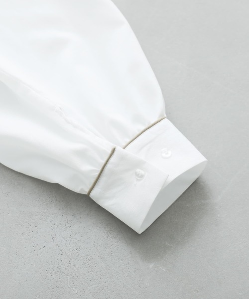 osharewalker（オシャレウォーカー）の「【廃盤】『セーラーチュニックブラウス』（シャツ/ブラウス・レディース・ブラック/オフホワイト/キャメル・FREE）」の15枚目の写真