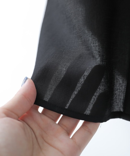 osharewalker（オシャレウォーカー）の「【廃盤】『セーラーチュニックブラウス』（シャツ/ブラウス・レディース・ブラック/オフホワイト/キャメル・FREE）」の8枚目の写真