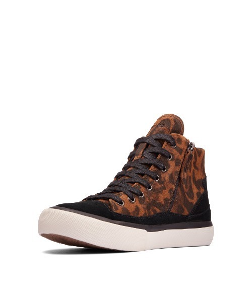 【ネット限定】Aceley Zip Hi / レディース エイスリージップハイ(レオパードスエード)