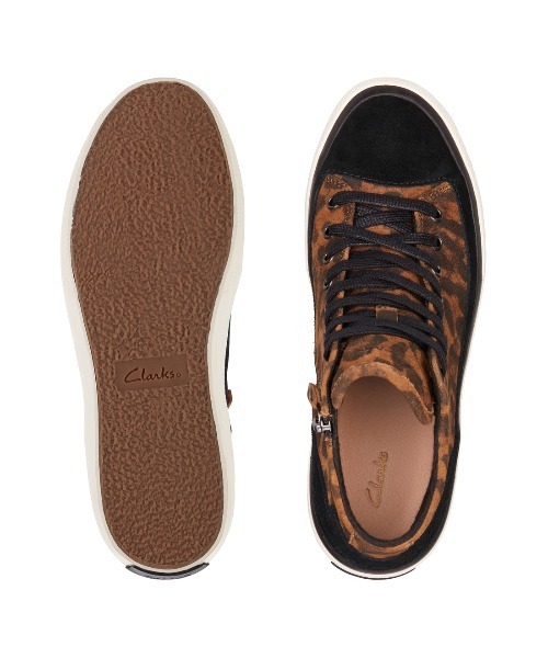 【ネット限定】Aceley Zip Hi / レディース エイスリージップハイ(レオパードスエード)