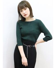 MURUA | グロスワイドリブスリムニット(ニット/セーター)