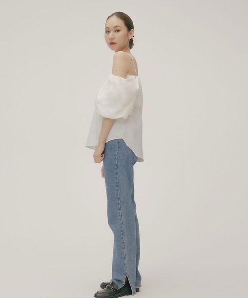 RANDEBOO バルーン2wayパフトップ アイボリー F RANDEBOO（ランデブー）の「Balloon 2way puff top（その他