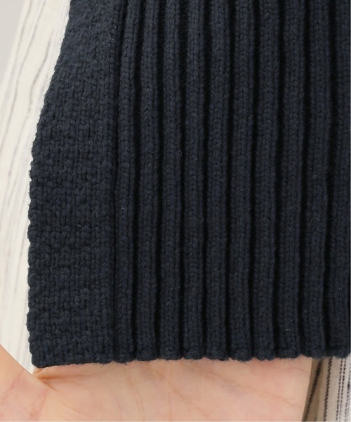 Spick & Span(スピックアンドスパン)の「ソフトコアヤーンフロンタブルベスト(ベスト・レディース・ネイビー/アイボリー・FREE)」の16枚目の写真