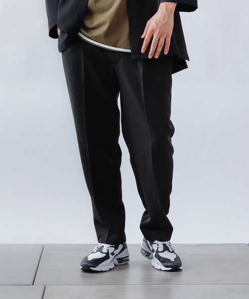 COLONY 2139（コロニートゥーワンスリーナイン）の「ストレッチイージーケアパンツ(テーパード)/スラックス※セットアップ対応（スラックス・メンズ・チャコールグレー/ブラック/ネイビー・MEDIUM/LARGE/X-LARGE）」の2枚目の写真