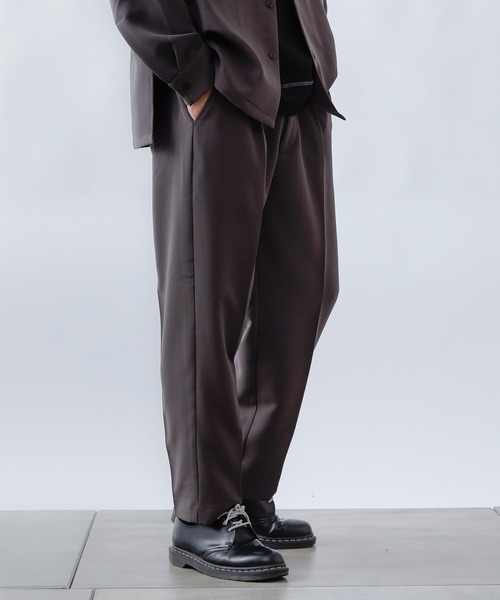 COLONY 2139（コロニートゥーワンスリーナイン）の「ストレッチイージーケアパンツ(テーパード)/スラックス※セットアップ対応（スラックス・メンズ・チャコールグレー/ブラック/ネイビー・MEDIUM/LARGE/X-LARGE）」の12枚目の写真