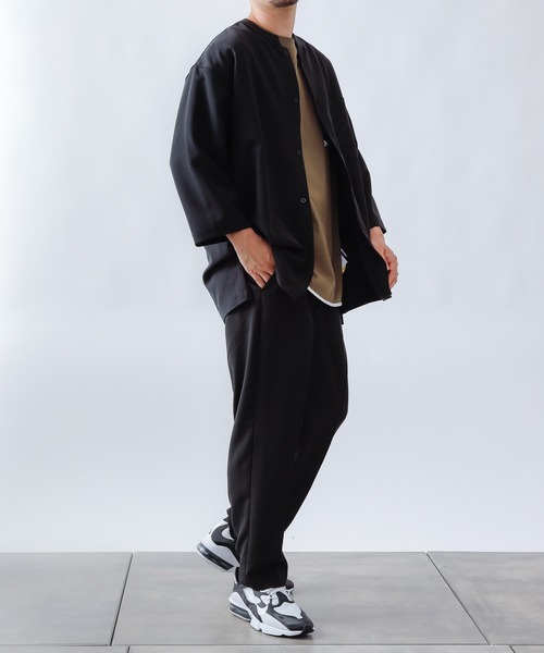 COLONY 2139（コロニートゥーワンスリーナイン）の「ストレッチイージーケアパンツ(テーパード)/スラックス※セットアップ対応（スラックス・メンズ・チャコールグレー/ブラック/ネイビー・MEDIUM/LARGE/X-LARGE）」の7枚目の写真