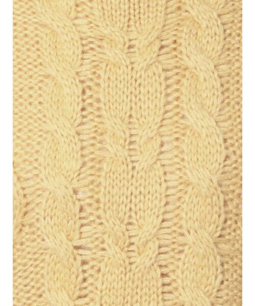 merry jenny（メリージェニー）の「ストリングケーブルニットベスト（ニット/セーター・レディース・アイボリー/ブラック/イエロー・FREE）」の11枚目の写真