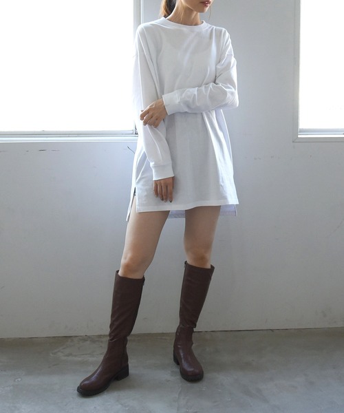 sango(sango)の「ラウンドトゥジョッキーブーツ(ブーツ・レディース・グレイッシュベージュ/アイボリー/ブラック/ダークブラウン・LL/3L/S/M/L/SS)」の16枚目の写真