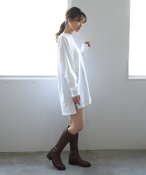 sango(sango)の「ラウンドトゥジョッキーブーツ(ブーツ・レディース・グレイッシュベージュ/アイボリー/ブラック/ダークブラウン・LL/3L/S/M/L/SS)」の17枚目の写真