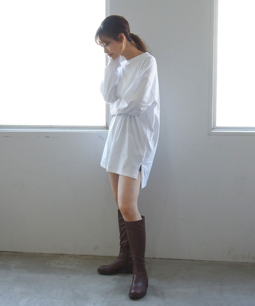 sango(sango)の「ラウンドトゥジョッキーブーツ(ブーツ・レディース・グレイッシュベージュ/アイボリー/ブラック/ダークブラウン・LL/3L/S/M/L/SS)」の18枚目の写真