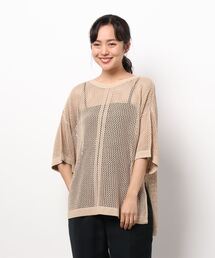 earth music&ecology | 透かし編みニットプルオーバー ＊(ニット/セーター)