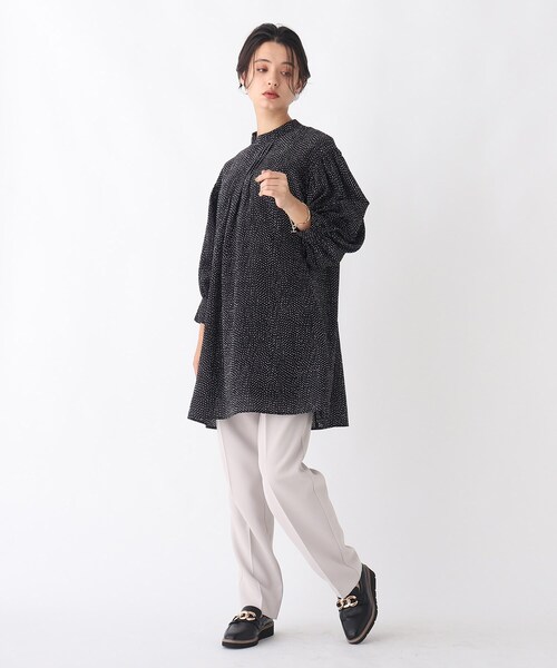 AG by aquagirl(エージーバイアクアガール)の「◆ランダムドットシアーチェックミニドレス【WEB限定サイズ】(ワンピース・レディース・ブラック系/ダークグリーン系/ホワイト系その他・40/36/38)」の10枚目の写真