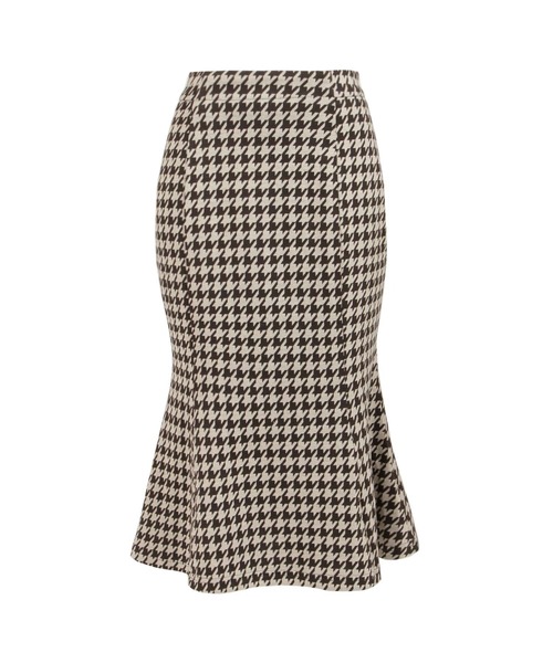 Julia Boutique（ジュリアブティック）の「千鳥格子柄マーメイドスカート/21517（スカート・レディース・ブラウン/ブラック・ONE）」の14枚目の写真