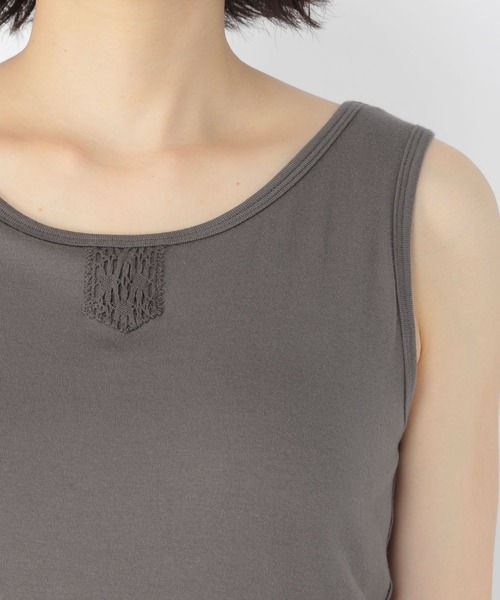 studio CLIP（スタディオクリップ）の「[取扱い店舗限定]カップ付きタンクトップ（タンクトップ・レディース・ブラック/ライトグレー・MEDIUM/LARGE）」の3枚目の写真