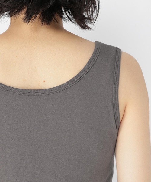 studio CLIP（スタディオクリップ）の「[取扱い店舗限定]カップ付きタンクトップ（タンクトップ・レディース・ブラック/ライトグレー・MEDIUM/LARGE）」の12枚目の写真