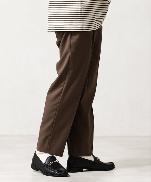 417 EDIFICE SELECT（フォーワンセブンエディフィスセレクト）の「【allery / アレリ―】 slacks tapered / スラックス テーパード（スラックス・メンズ・グレー/ブラウン/ネイビー・SMALL/MEDIUM/LARGE/X-LARGE）」の20枚目の写真