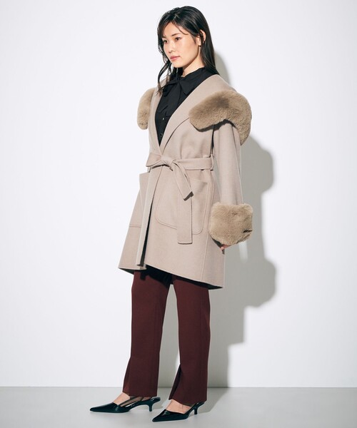 GRACE CONTINENTAL リバーガウンフードコート【G】. GRACE CONTINENTAL（グレースコンチネンタル）の「リバーガウンフード