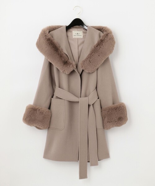 GRACE CONTINENTAL リバーガウンフードコート【G】. GRACE CONTINENTAL（グレースコンチネンタル）の「リバーガウンフード