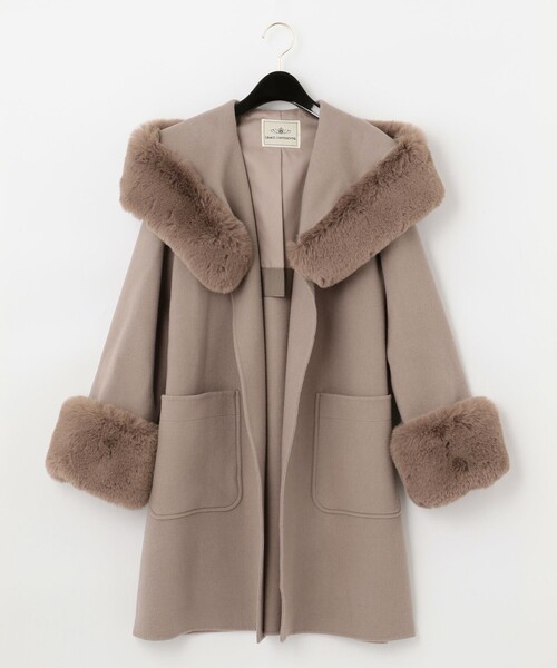 GRACE CONTINENTAL リバーガウンフードコート【G】. GRACE CONTINENTAL（グレースコンチネンタル）の「リバーガウンフード