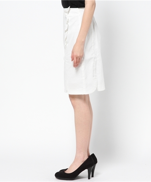 WEGO(ウィゴー)の「WEGO/フリルストレートスカート(スカート・レディース・ホワイト/ネイビー/レッド・FREE)」の8枚目の写真