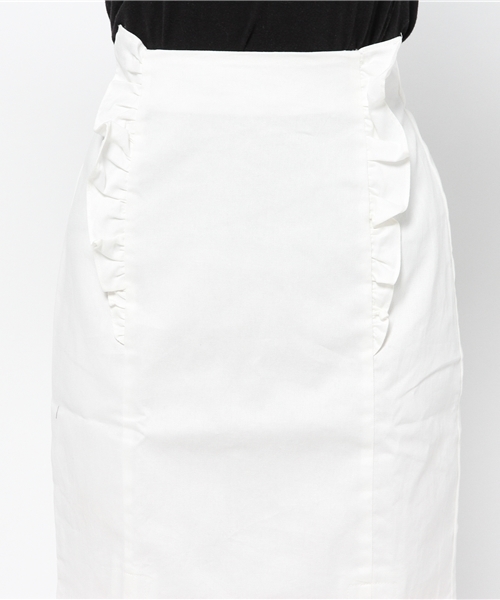 WEGO(ウィゴー)の「WEGO/フリルストレートスカート(スカート・レディース・ホワイト/ネイビー/レッド・FREE)」の10枚目の写真