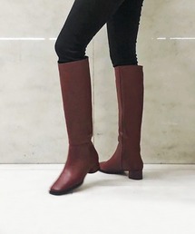 スクエアロングブーツ