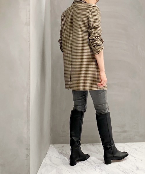 Dhyana.（ディアナドット）の「スクエアロングブーツ（ブーツ・レディース・ブラック/ワインレッド・22.5cm/25.5cm/23.5cm/24.5cm）」の21枚目の写真