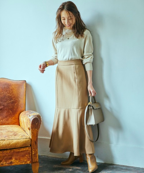 LE SOUK HOLIDAY(ルスークホリデー)の「【冨張 愛コラボ】マーメイドロングスカート(スカート・レディース・ライトグレー/ベージュ/グリーン/ワイン・S/M)」の13枚目の写真