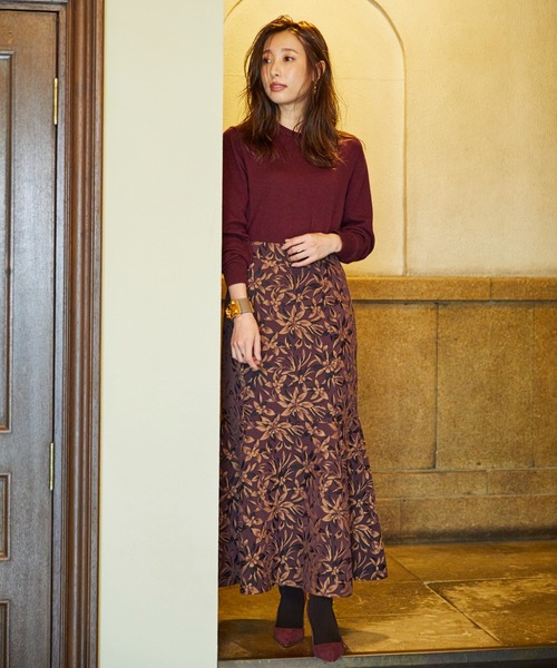 LE SOUK HOLIDAY(ルスークホリデー)の「【冨張 愛コラボ】マーメイドロングスカート(スカート・レディース・ライトグレー/ベージュ/グリーン/ワイン・S/M)」の14枚目の写真