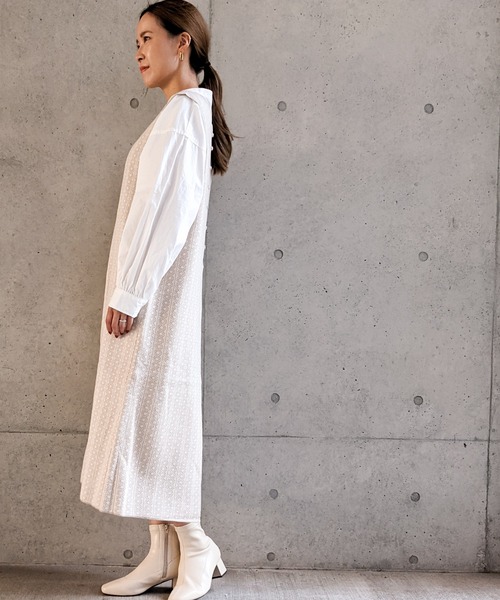 Per sist ence（パーシエンス）の「Per sist ence/パーシエンス　ダブルジャカード ロングニットベスト（ベスト・レディース・ブラック/ベージュ・FREE）」の20枚目の写真