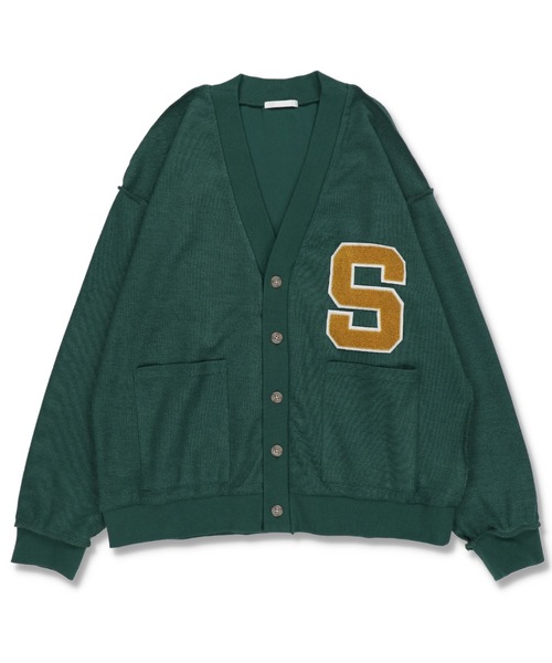 SPINNS（スピンズ）の「【ゆるシルエット】インサイドアウト 裏起毛レタードカーディガン（カーディガン/ボレロ・レディース・ネイビー/杢グレー/ダークグリーン/オレンジ系その他・ONESIZE）」の5枚目の写真