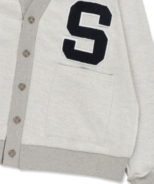 SPINNS（スピンズ）の「【ゆるシルエット】インサイドアウト 裏起毛レタードカーディガン（カーディガン/ボレロ・レディース・ネイビー/杢グレー/ダークグリーン/オレンジ系その他・ONESIZE）」の15枚目の写真