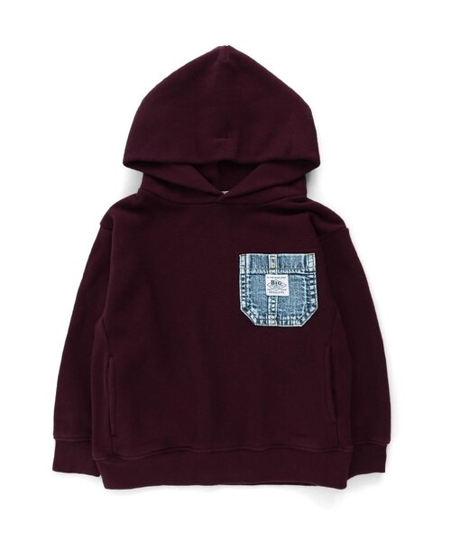 F.O.KIDS(エフオーキッズ)の「デニムポケットフーディー(パーカー・キッズ・カーキ/アイボリー/インディゴブルー/パープル・90/100/110/120/80/130/95/140)」の4枚目の写真