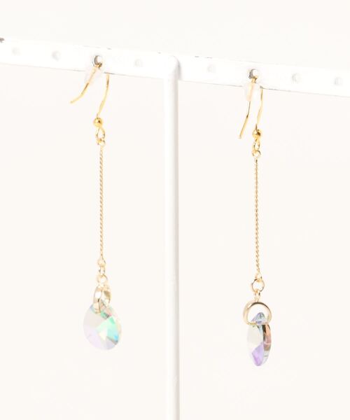 tone(トーン)の「【LoveAmooN】crystalparadiseshine drop(MA)(ピアス(両耳用)・レディース・ゴールド・FREE)」の2枚目の写真