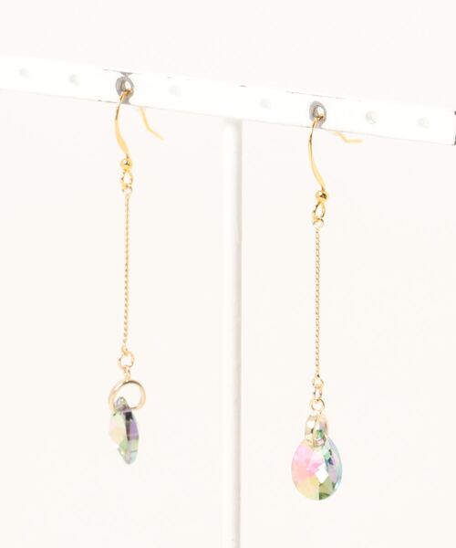 tone(トーン)の「【LoveAmooN】crystalparadiseshine drop(MA)(ピアス(両耳用)・レディース・ゴールド・FREE)」の4枚目の写真