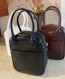 スクエアボストンバッグ